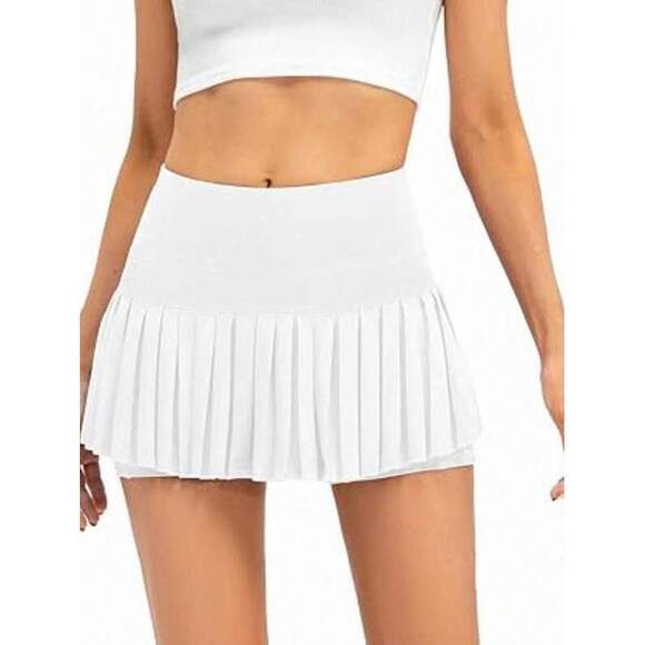 Dresses & Skirts - Summer PLeated Sports Short Skirt, Women's Fake Two-Piece Anti Light Fast Drying
